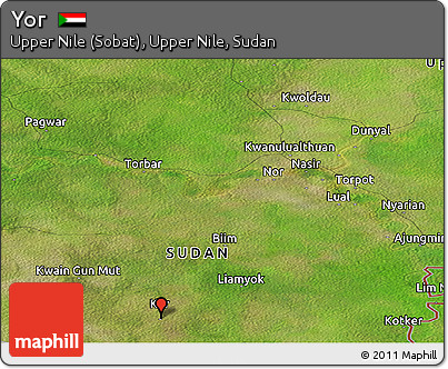 Satellite Panoramic Map of Yor