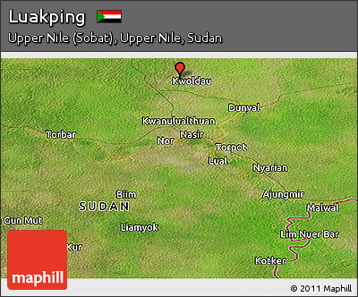 Satellite Panoramic Map of Luakping