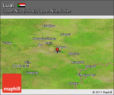 Satellite Panoramic Map of Lual