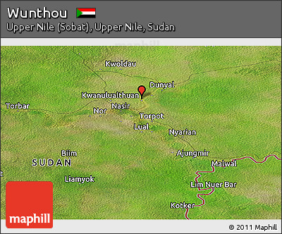 Satellite Panoramic Map of Wunthou