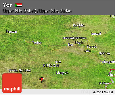Satellite Panoramic Map of Yor