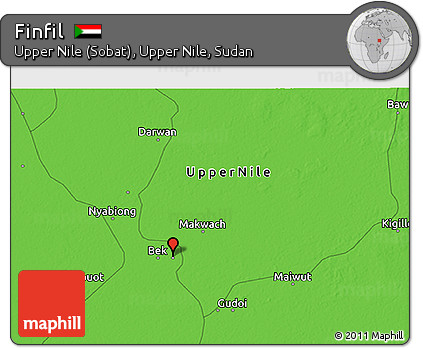 Political 3D Map of Finfil