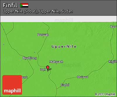Political 3D Map of Finfil
