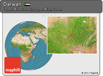 Satellite Location Map of Darwan