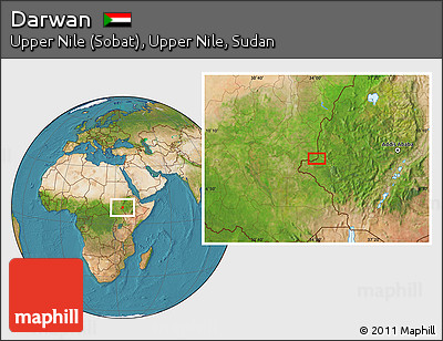 Satellite Location Map of Darwan