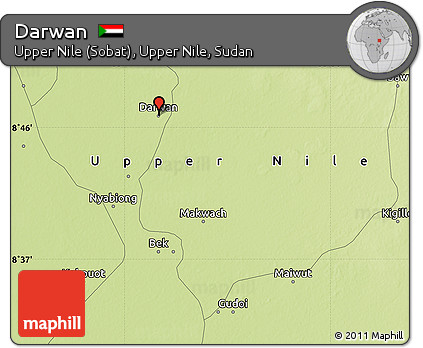 Physical Map of Darwan