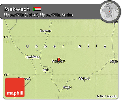 Physical Map of Makwach