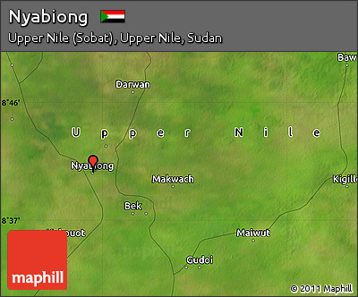 Satellite Map of Nyabiong