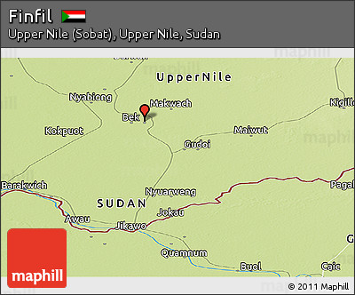 Physical Panoramic Map of Finfil