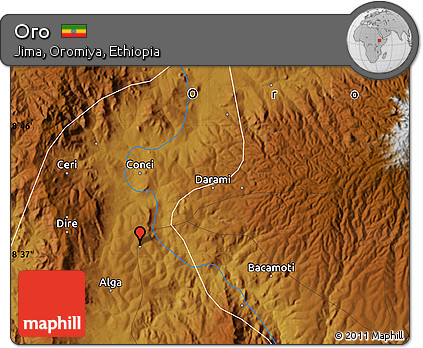 Physical Map of Oro
