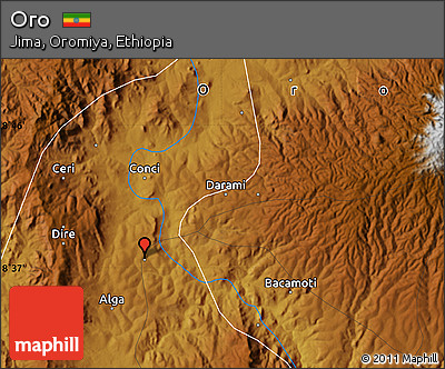 Physical Map of Oro