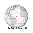 Outline Map of the Area around 8° 33' 36" N, 39° 1' 29" W, rectangular outline
