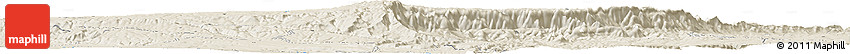 Shaded Relief Horizon Map of Āgere Sīsay