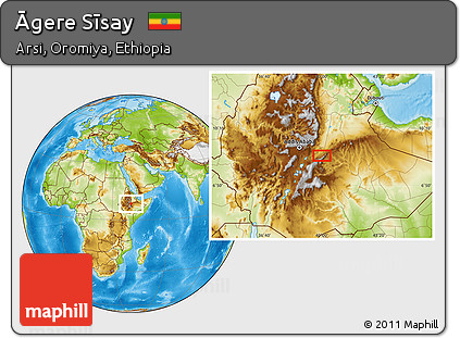 Physical Location Map of Āgere Sīsay