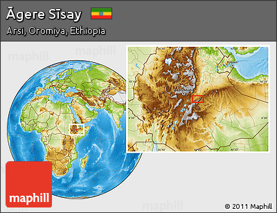 Physical Location Map of Āgere Sīsay