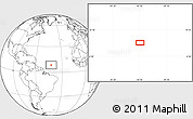 Blank Location Map of the area around 8° 33' 36" N, 42° 25' 29" W