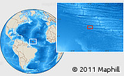 Shaded Relief Location Map of the area around 8° 33' 36" N, 42° 25' 29" W