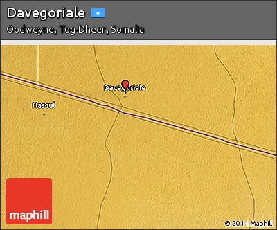 Physical 3D Map of Davegoriale