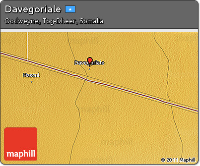 Physical 3D Map of Davegoriale