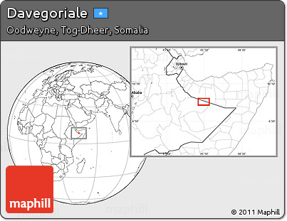 Blank Location Map of Davegoriale