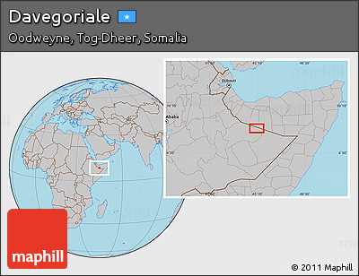 Gray Location Map of Davegoriale