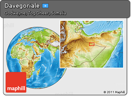 Physical Location Map of Davegoriale