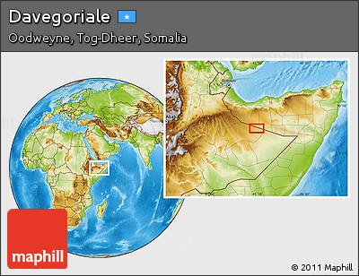 Physical Location Map of Davegoriale
