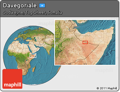 Satellite Location Map of Davegoriale