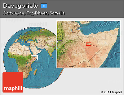 Satellite Location Map of Davegoriale