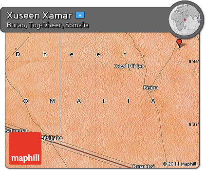 Satellite Map of Xuseen Xamar