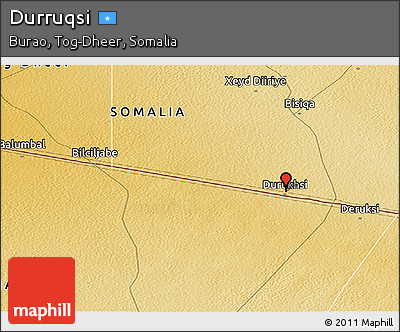 Physical Panoramic Map of Durruqsi