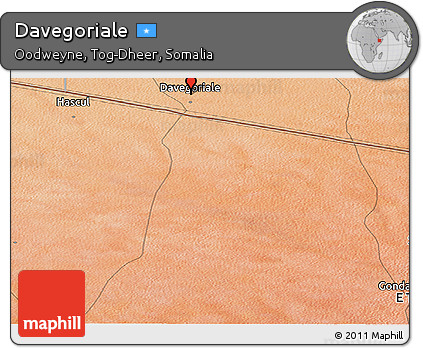 Satellite Panoramic Map of Davegoriale