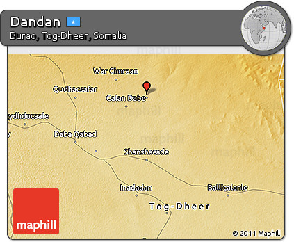 Physical 3D Map of Dandan