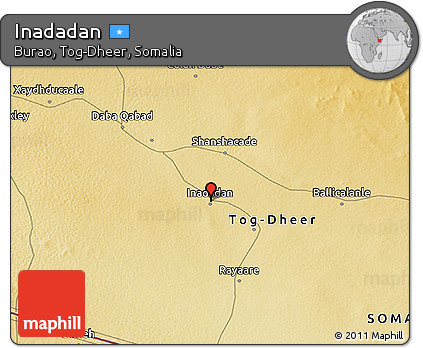 Physical 3D Map of Inadadan