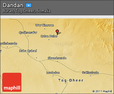 Physical 3D Map of Dandan
