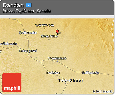 Physical 3D Map of Dandan