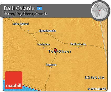 Political 3D Map of Balli Calanle