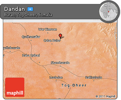 Satellite 3D Map of Dandan
