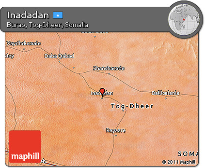 Satellite 3D Map of Inadadan