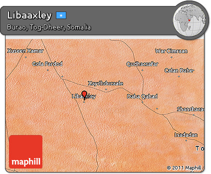 Satellite 3D Map of Libaaxley