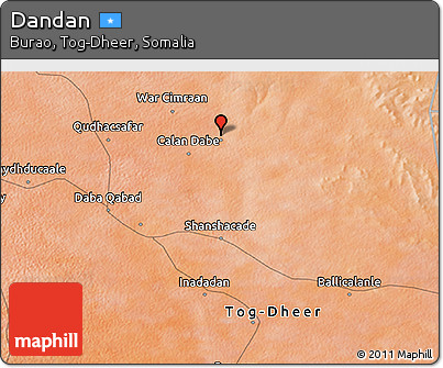 Satellite 3D Map of Dandan