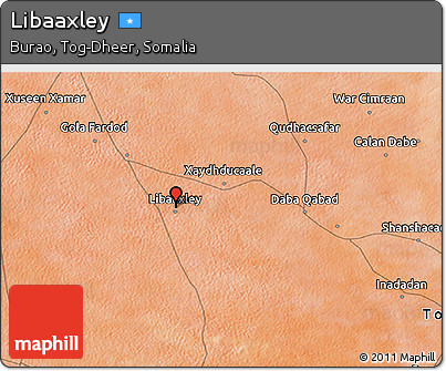 Satellite 3D Map of Libaaxley