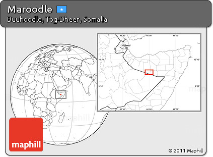 Blank Location Map of Maroodle