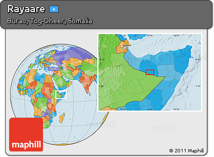 Political Location Map of Rayaare