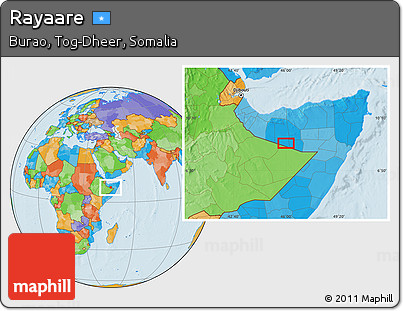 Political Location Map of Rayaare