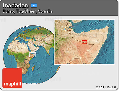 Satellite Location Map of Inadadan
