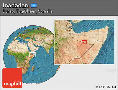 Satellite Location Map of Inadadan