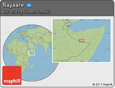 Savanna Style Location Map of Rayaare
