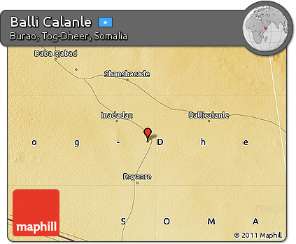 Physical Map of Balli Calanle