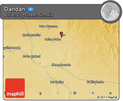 Physical Map of Dandan